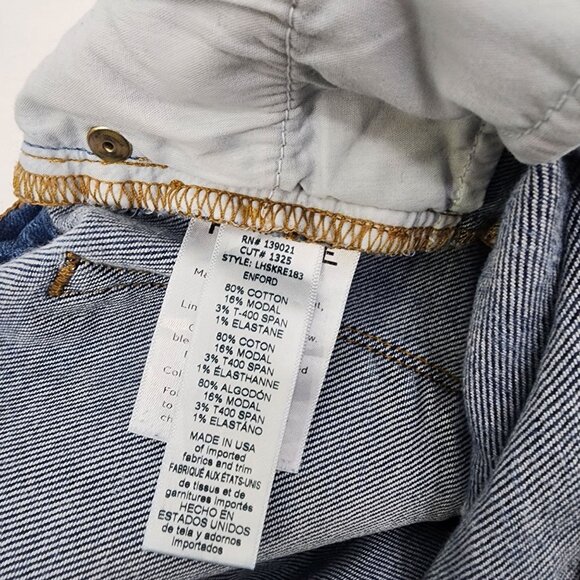 Frame Denim Le High Skinny Jeans Distressed Mid-Rise‎ Womens Size 28 Blue - Picture 7 of 11